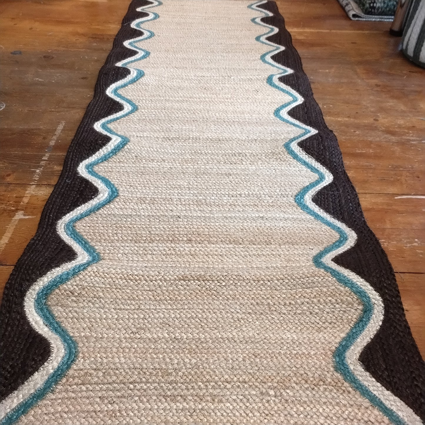 Cocoa Wave Jute Rug -  3 x 5 (92 x 152 cm)rectangle