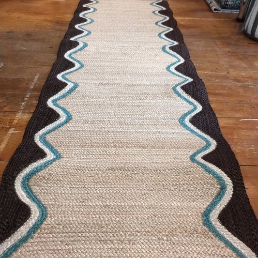 Cocoa Wave Jute Rug -  3 x 5 (92 x 152 cm)rectangle