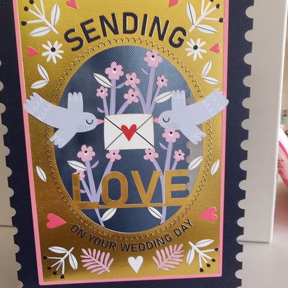 Wedding Day love Greeting card