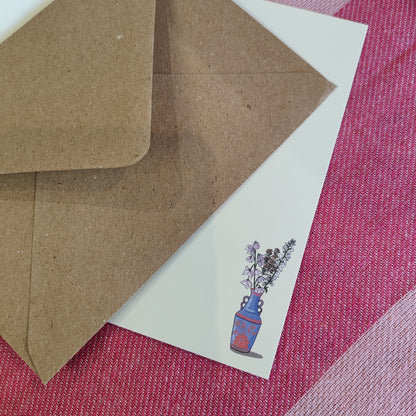 Thank you flowers greeting card