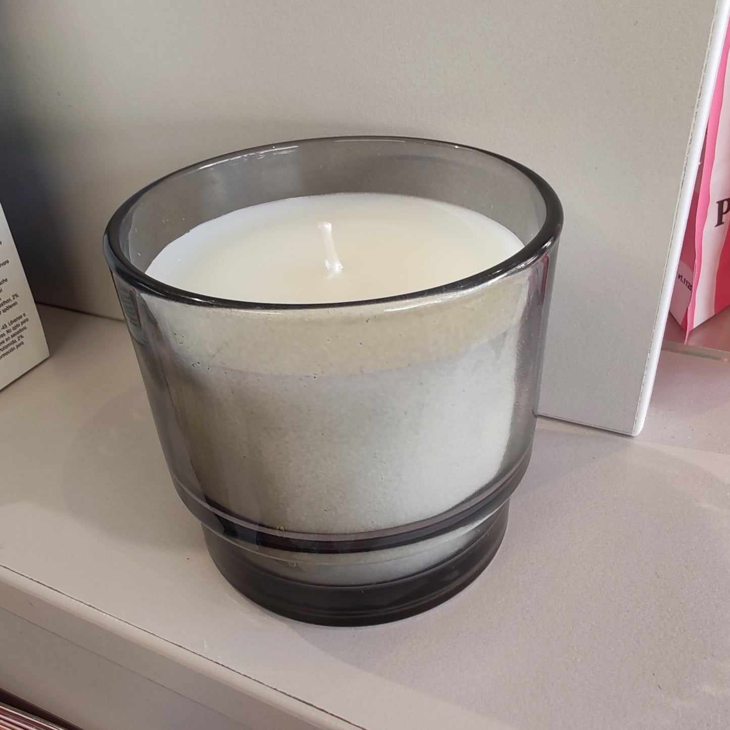 Al Fresco Soy Wax scented candle in black glass jar. 7oz. Scent of Palo Santo and Sage