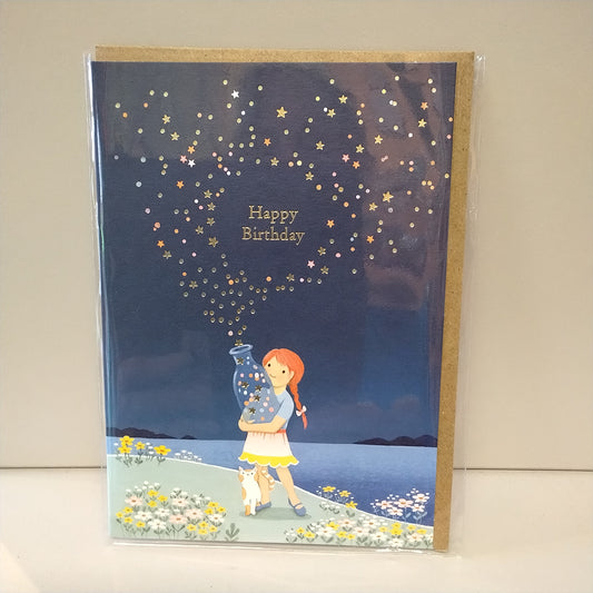 Star Bottle Greeting Card