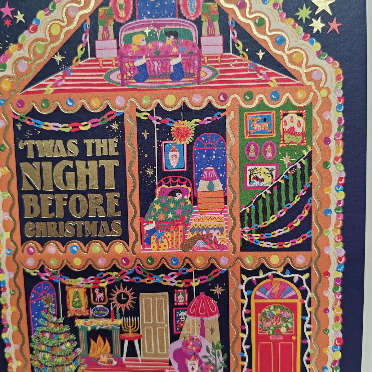 "twas the night before Christmas" greeting card