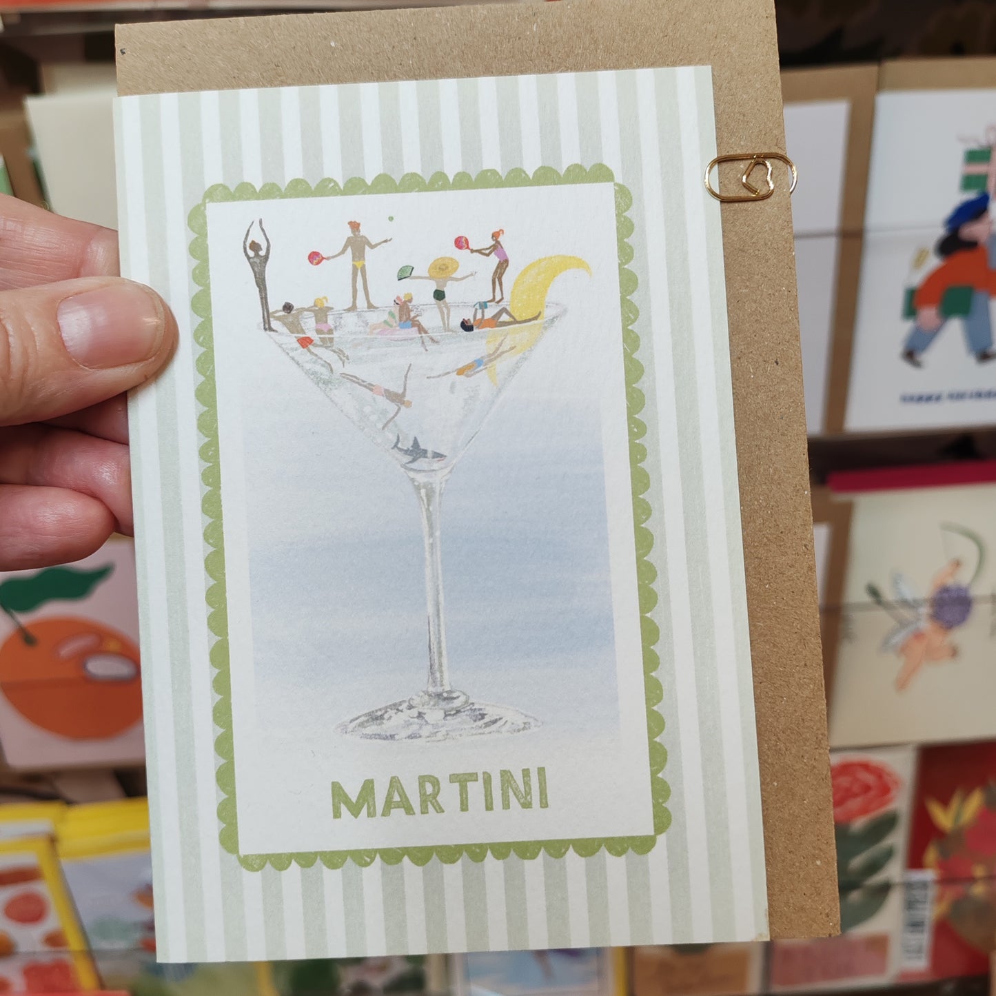 Martini greeting card