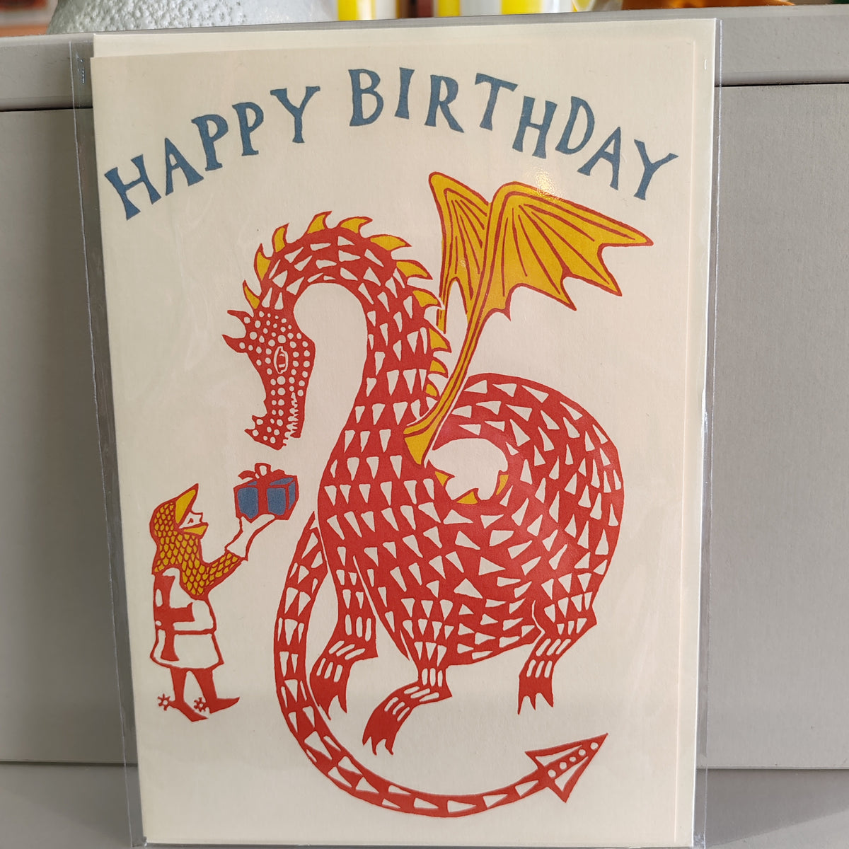 Very large Happy birthday Dragon Greeting Card