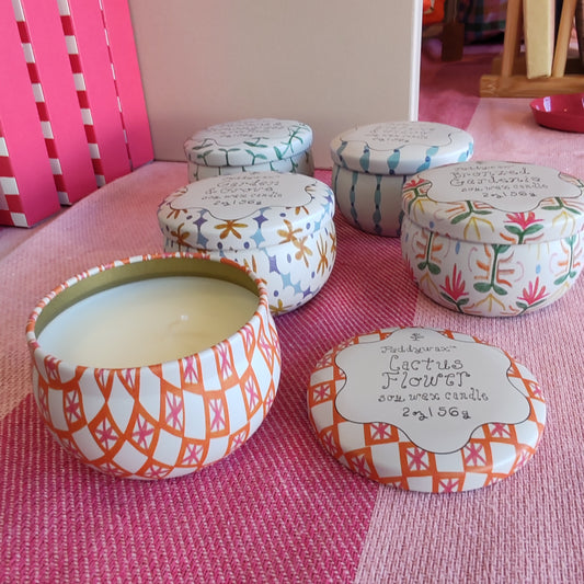Cactus flower mini soy wax candle