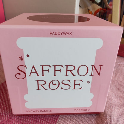 Paddywax Saffron Rose Soy Wax Candle 7 oz