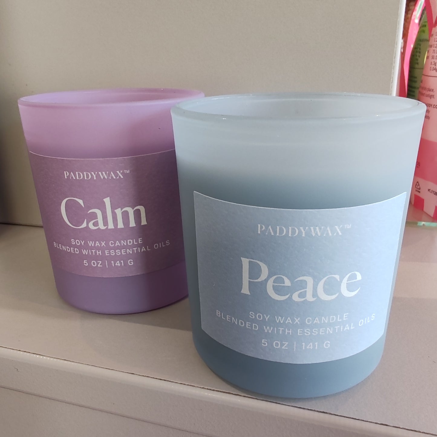 Wellness Essential Oils candle. 5oz. Peace