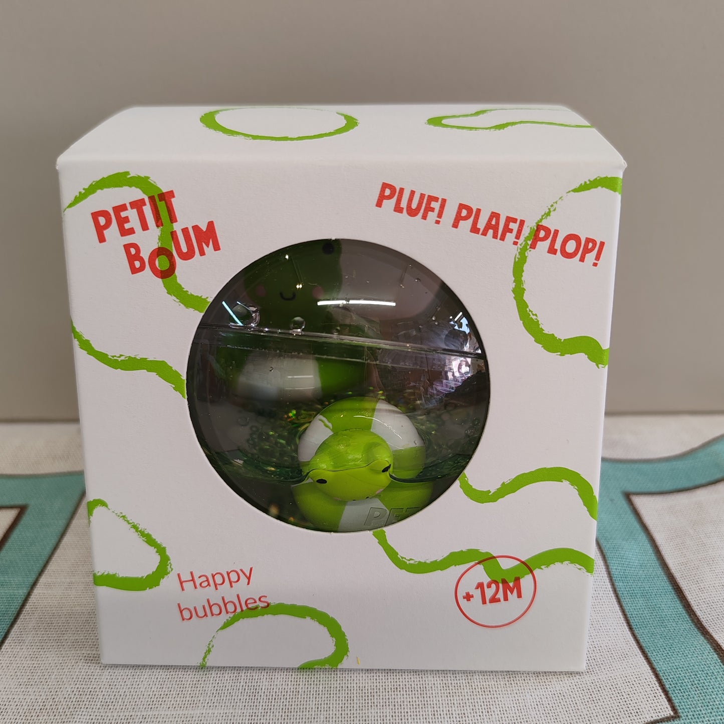 Happy Bubbles sensory duck ball Green