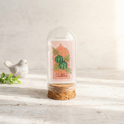 Cocktail Menu Watermelon Earrings - Silver
