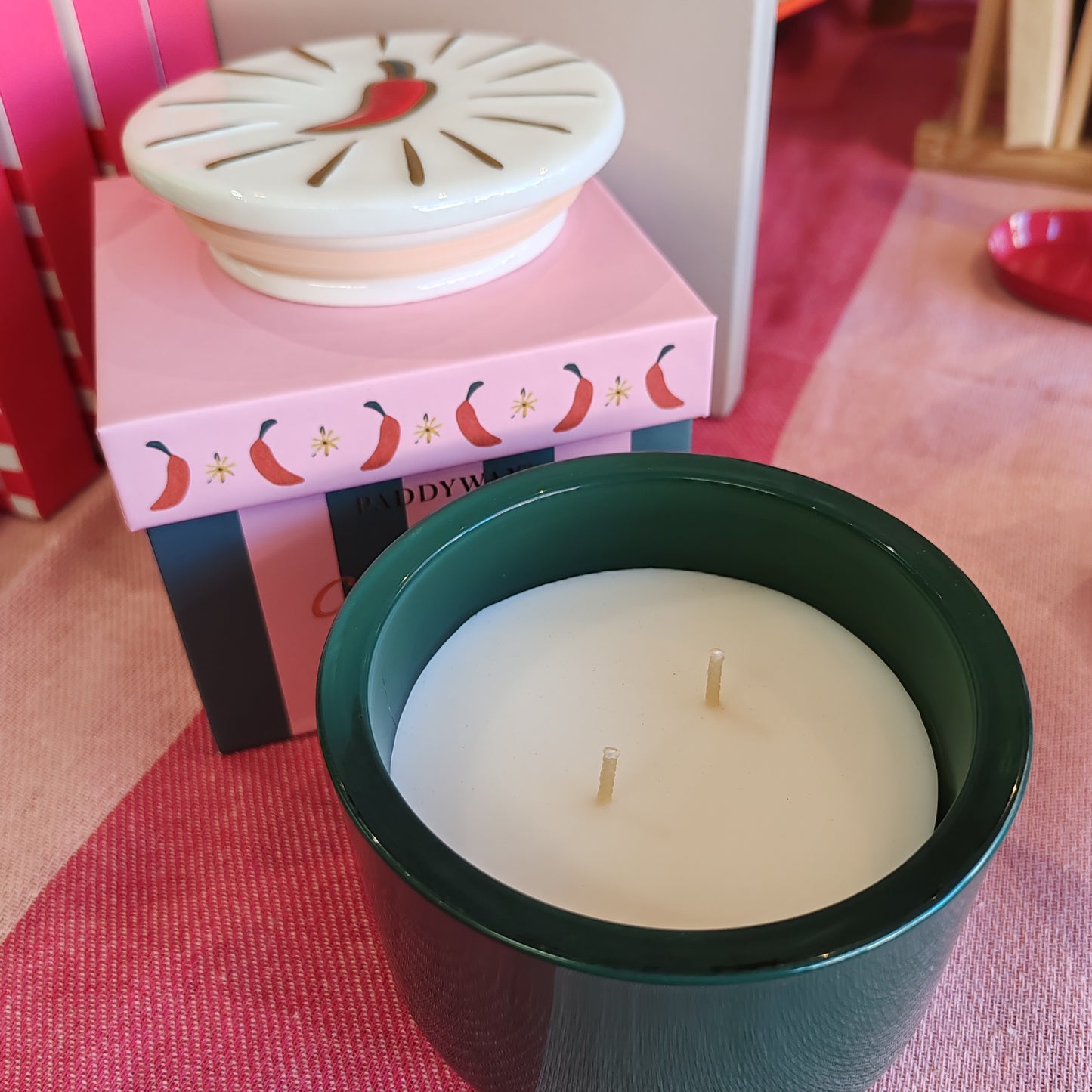 Paddywax Cornicello Chili Pepper & Mango Scented Soy Candle 8 oz