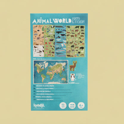 Animal World Poster and Stickers
