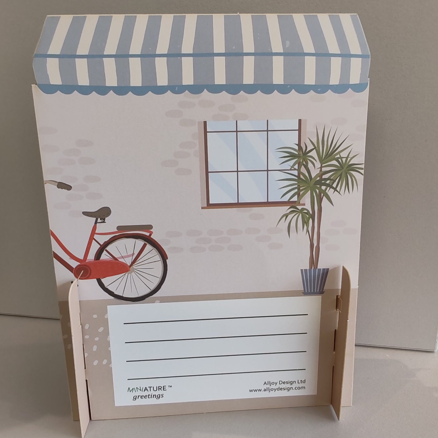 3D pop up Coffee shop greeting card.