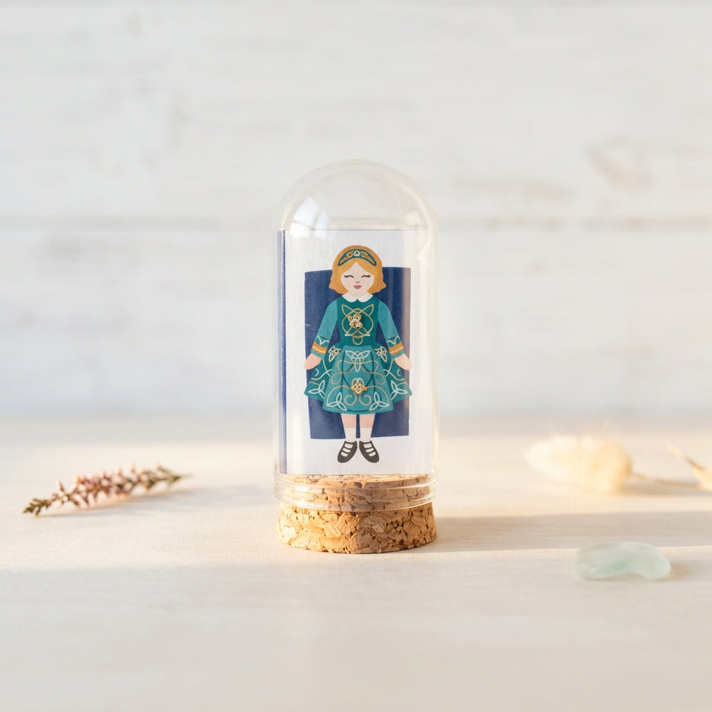 Kinfolk Irish Dancer with Gold Earrings