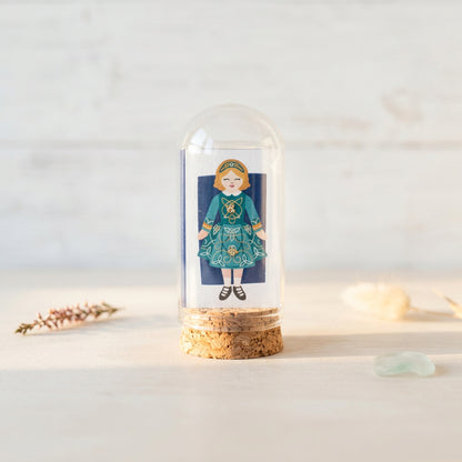 Kinfolk Irish Dancer with Gold Earrings
