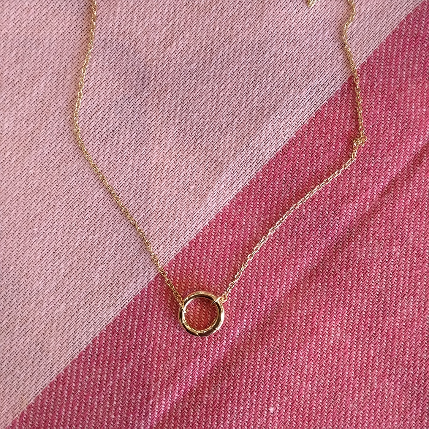 Spring Ring Necklace, Charm Chains