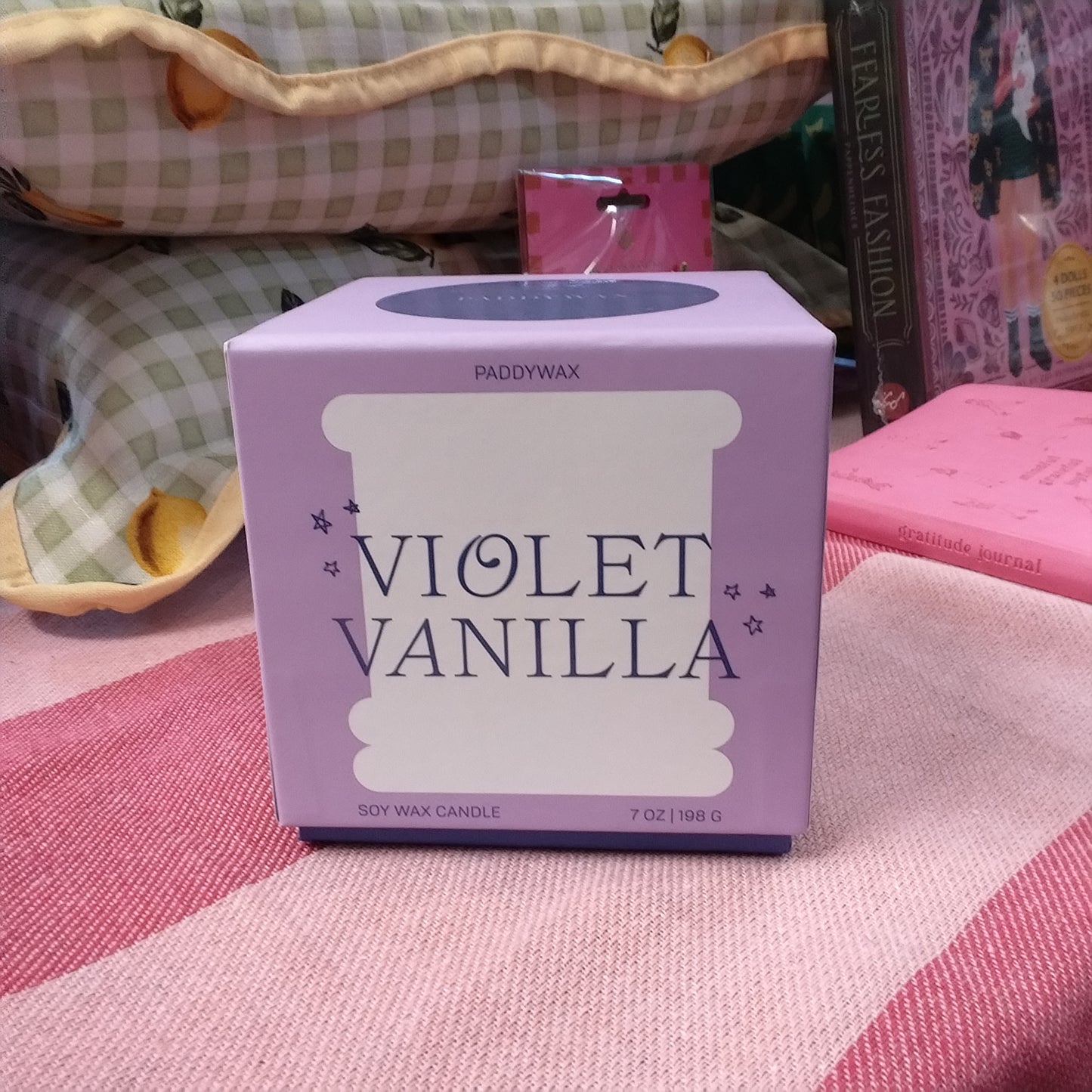Paddywax Violet Vanilla Soy Wax Candle 7 oz