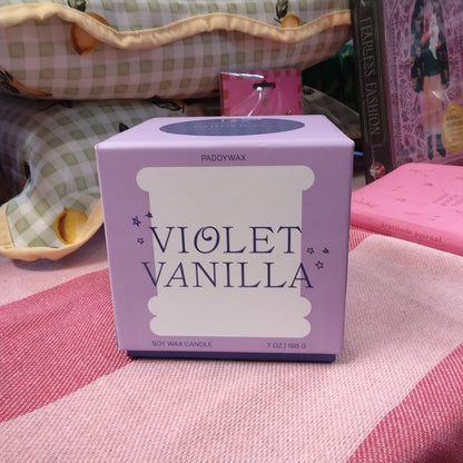 Paddywax Violet Vanilla Soy Wax Candle 7 oz
