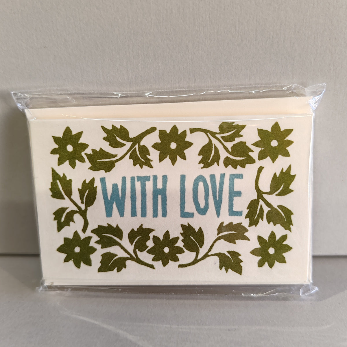 Pack of star and leaves gift cards. Green and Turquoise