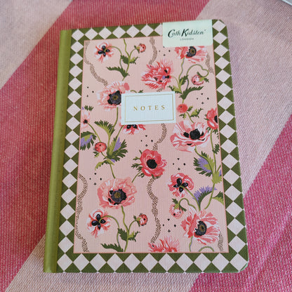 Cath Kidston Pink Poppies hardback notebook