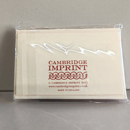Pack of Arabesque Thank you gift cards. Raspberry