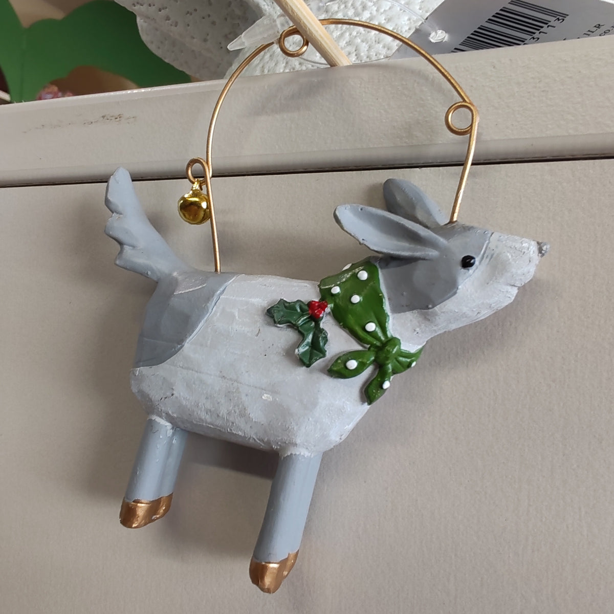 Dog with scarf Resin Decoration