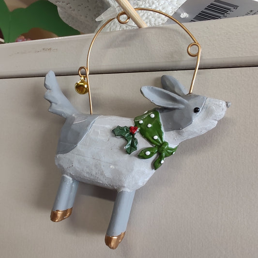 Dog with scarf Resin Decoration