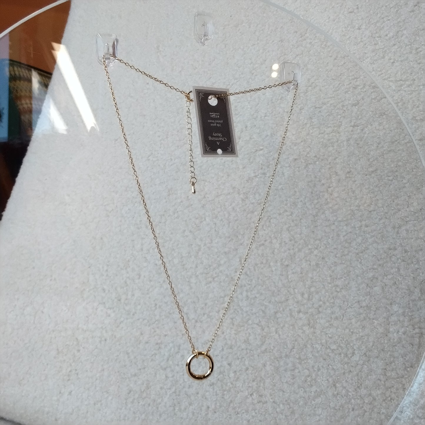 Spring Ring Necklace, Charm Chains
