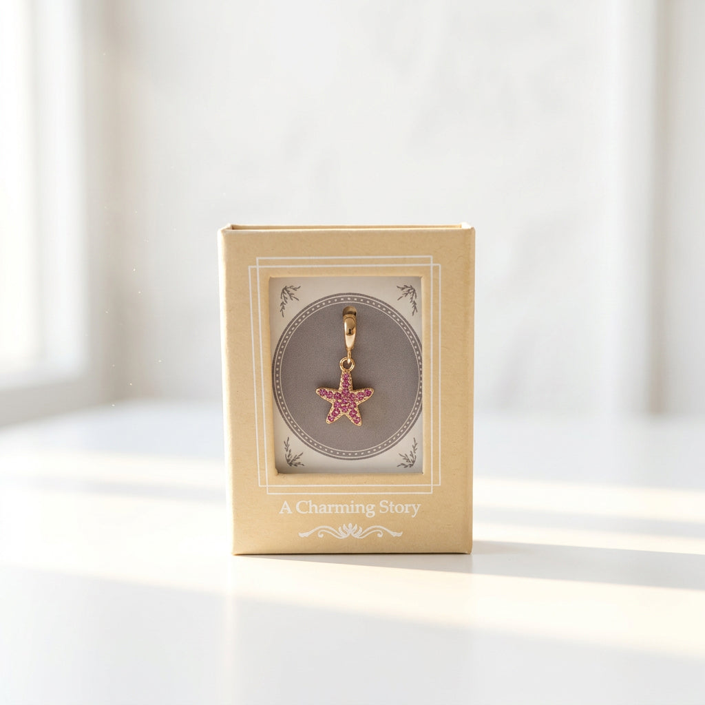 Starfish Charm - Pink