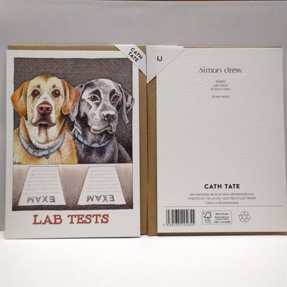 Lab-rador Tests - Greeting Card