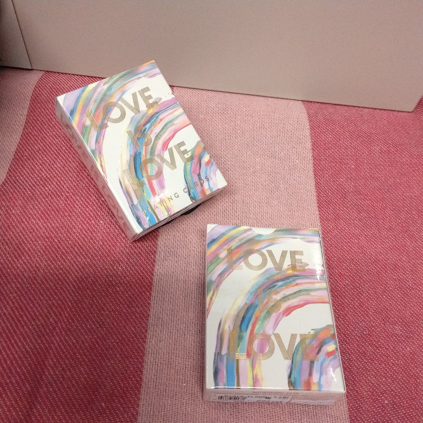 Playing cards Love is love
