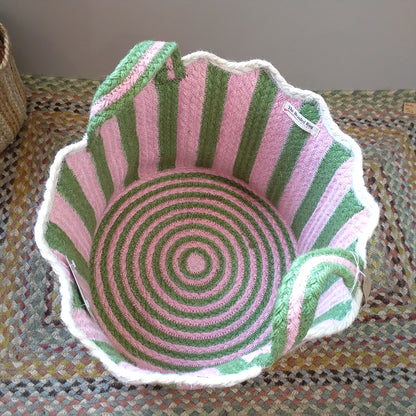 Large Tulip Basket in Kiwi