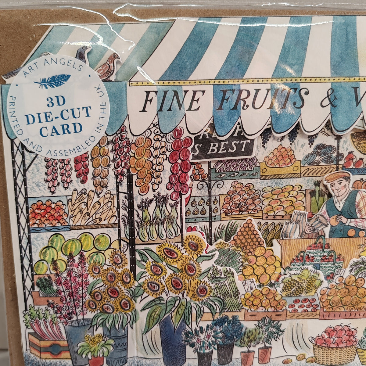 Fruit and Veg shop design Greeting card