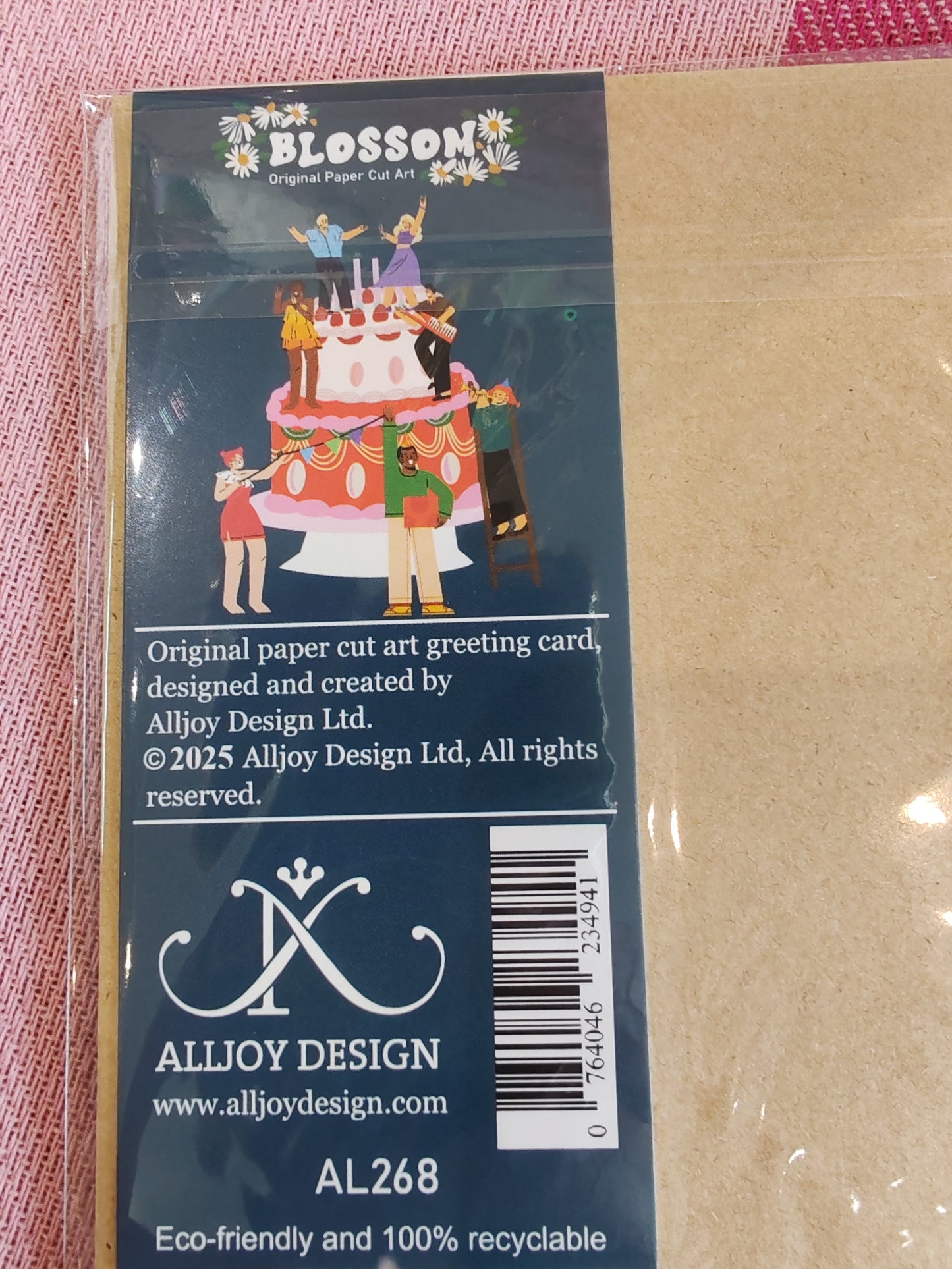Party on a Birthday cake greeting card.