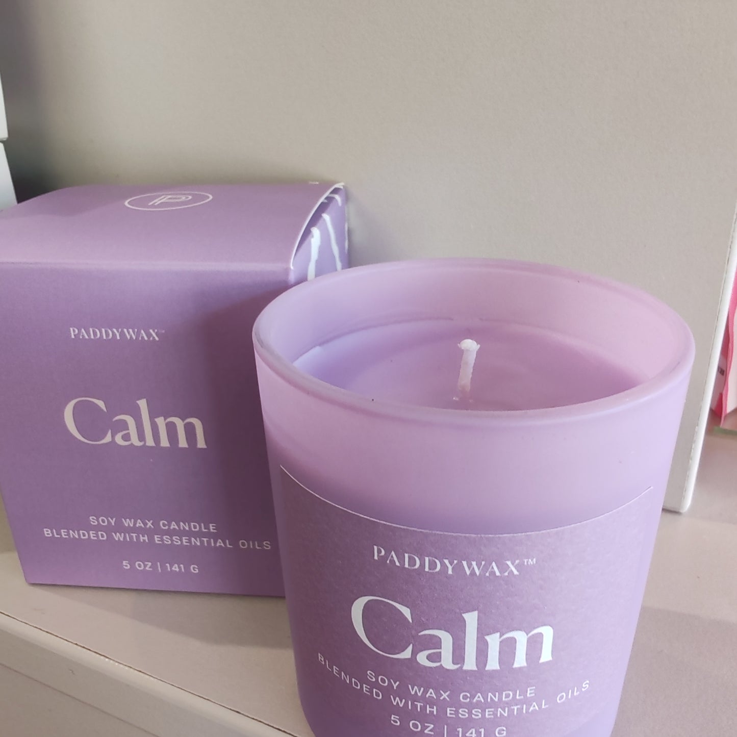 Wellness essential oils scented candle. 7oz. Calm