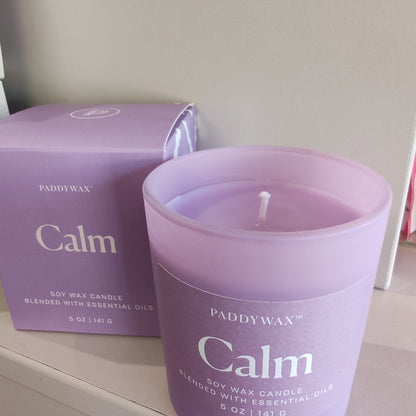 Wellness essential oils scented candle. 7oz. Calm