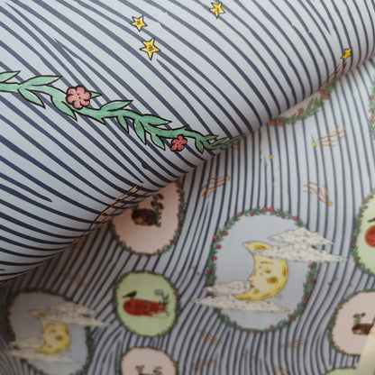Reversible Moon and Stars Gift Wrap