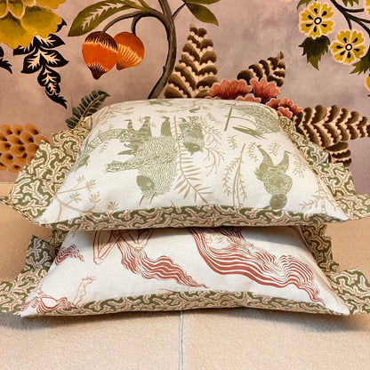Skinny Dipping British illustration plump cushions