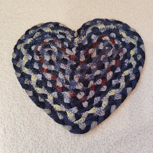 Jute Heart Coaster - Lupin
