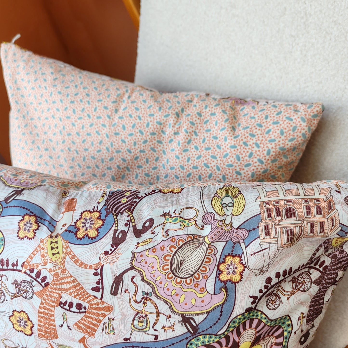 Bates Own Brand - Handmade unique pair of cushions.