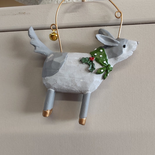 Dog with scarf Resin Decoration