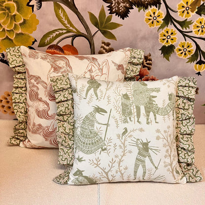 Skinny Dipping British illustration plump cushions