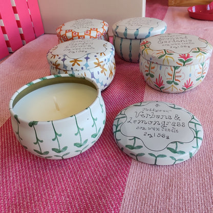 Verbena and lemon grass mini soy wax candle