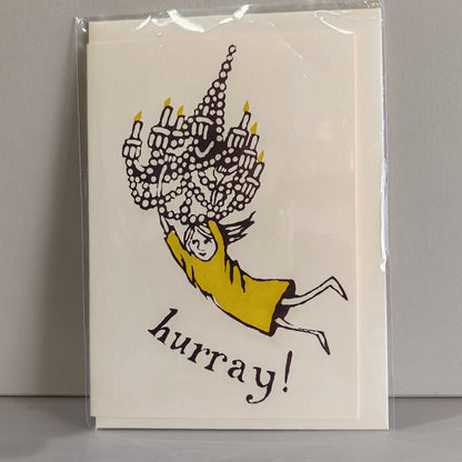 Chandelier Hurray Greeting Card