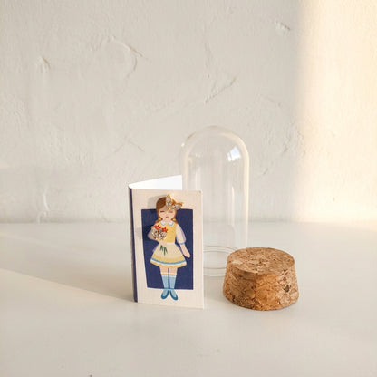 Kinfolk Flower Girl with Crystal Earrings - Gold