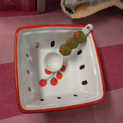 Bon Appetit, Ceramic Spoons, Olive and Chilli, PK, Snack and Share Spoons