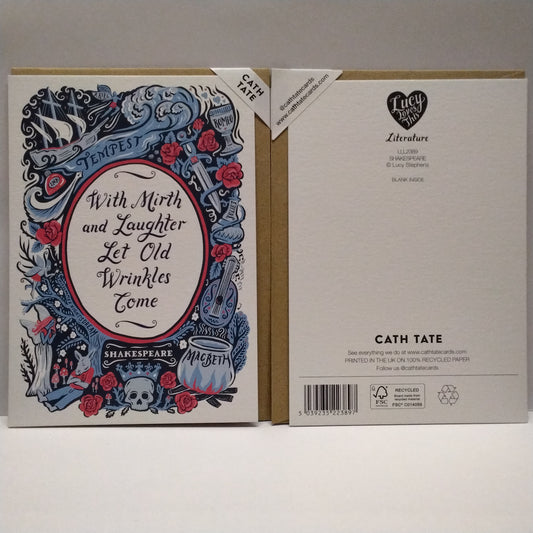 Shakespeare Themed Greeting Card