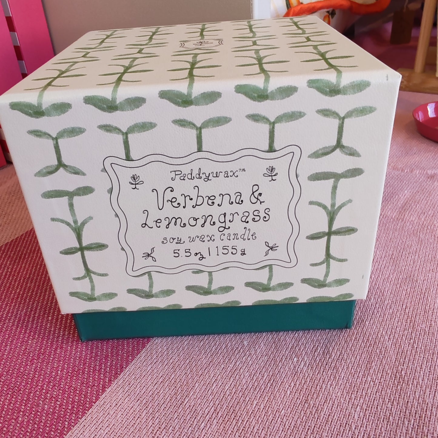 Paddywax Verbena & Lemongrass Soy Wax Candle 5.5 oz