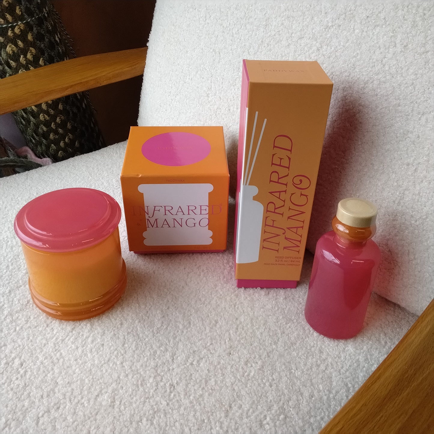Paddy Wax Infrared Mango Reed Diffuser 3.2 fl oz
