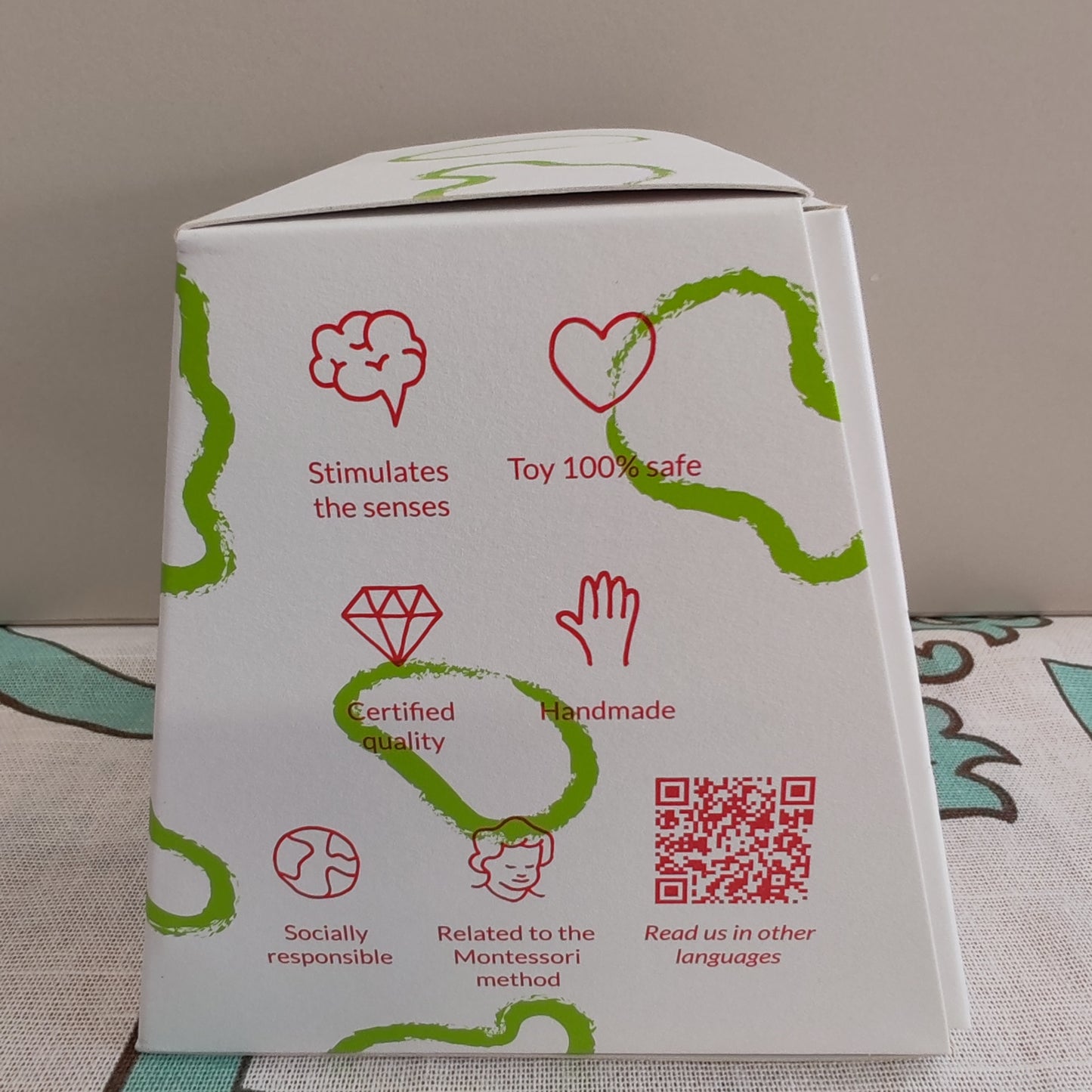 Happy Bubbles sensory duck ball Green
